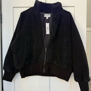 The Drop Women's Black Teddy Jacket